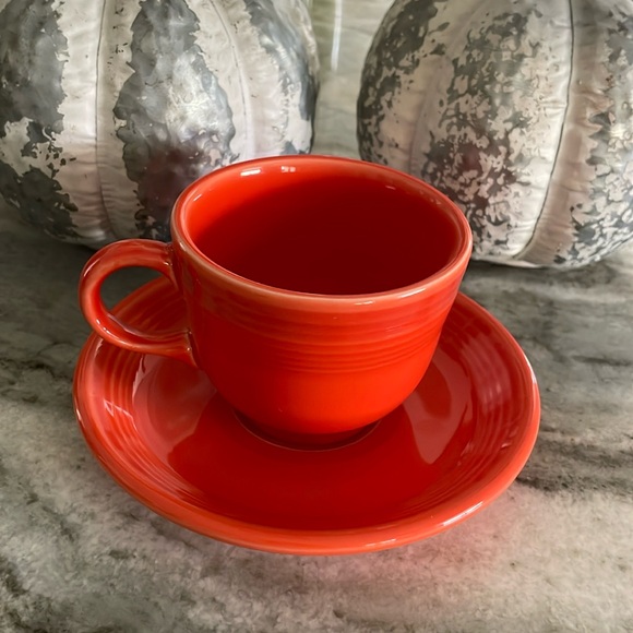 Fiestaware Other - Fiesta Poppy Color Cup and Saucer set